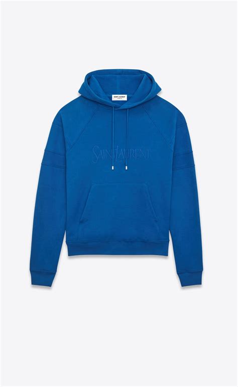 ysl embroidered bootleg hoodie|Saint Laurent Men's YSL Solid Hoodie .